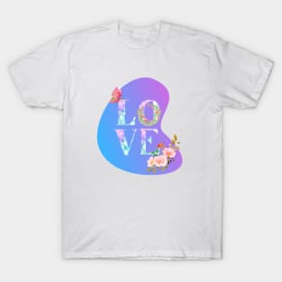 Floral Love design T-Shirt